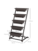 Outsunny Blumenständer,65L x 67B x 145H cm,Kaffee-Braun
