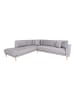 ebuy24 Ecksofa Lido Hellgrau 257 x 220 cm