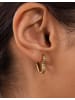 PURELEI Creolen Glitter Heart Gold