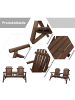 Outsunny Gartenbank in Braun 157L x 88B x 103H cm