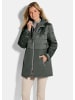 GOLDNER Wintermantel mit Softshell-Einsatz in khaki