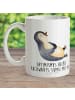 Mr. & Mrs. Panda Camping Tasse Pinguin Lachen mit Spruch in Weiß