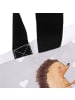 Mr. & Mrs. Panda Schultasche Igel Liebe mit Spruch in Grau Pastell