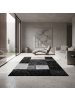 KADIMA DESIGN Teppich Kurzflor Karo Design Polypropylen Wohnzimmer in Schwarz