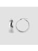 Adeliás Damen Ohrringe – Creole aus Edelstahl in silber