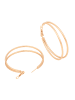 faina Women Hoop Earrings in Rose Gold