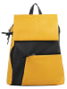Cluty City-Rucksack echt Leder in gelb