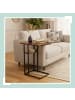 relaxdays Beistelltisch in Braun/ Schwarz - (B)52 x (H)64 x (T)39 cm