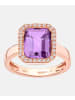 Diamant L'éternel Ring aus 375 Roségold mit Diamant mit Amethyst