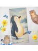 Mr. & Mrs. Panda Handtuch Pinguin mHerzieren Design ohne Spruch in Weiß