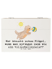 Mr. & Mrs. Panda Erinnerungsbox Volleyball Sprung mit Spruch in Weiß
