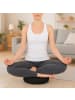 relaxdays Meditationskissen in Schwarz - (H)13 x Ø 33 cm