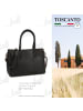 Toscanto Leder Handtasche Toscanto Tasche schwarz ca. 35cm
