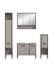 ebuy24 Badmöbelset Bagno (4-teilig) Grau 170 x 36 cm