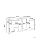 Beliani Sideboard LEONORA in Grün/Braun - (W) 150 x (H) 80 x (L) 40 cm