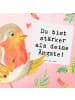 Mr. & Mrs. Panda Deluxe Karte Spruch Angst überwinden mit Spruch in Weiß