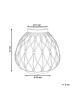 Beliani Blumenvase DOMOKOS in Braun/Beige - (W) 40 x (H) 38 x (L) 40 cm