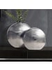 FineBuy Blumentopf in Silber / Aluminium / 35x14x34