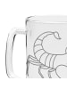 Mr. & Mrs. Panda Bierglas Sternzeichen Skorpion ohne Spruch in Transparent