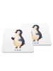 Mr. & Mrs. Panda Untersetzer Pinguin Marienkäfer ohne Spruch in Weiß