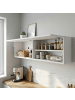Home Nature Wohnkonzept Badezimmerschrank klappbar in Weiß 120x25x30 cm