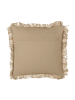 Beliani 2er-Set Dekokissen CIRSIUM in Beige