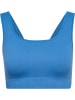 Hummel Sport-BH "Pulse Seamless Rib Bra" in Blau