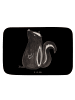 Mr. & Mrs. Panda Badematte Stinktier Sitzen ohne Spruch in Schwarz