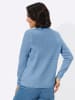 WITT WEIDEN Rundhals-Pullover in mittelblau