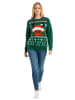 United Labels Winterpullover Rentier Winter Strick Pullover Sweatshirt Ugly Sweater in grün