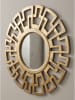KADIMA DESIGN Wandspiegel Art déco 60 cm Metall Design Hängespiegel , Aluminium