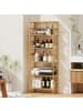 HOMCOM Standregal in Naturholz 60L x 26B x 161H cm