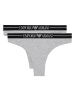 Emporio Armani 2er Pack Brazilian Slip in Grau