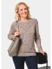 GOLDNER Pullover mit Glanzgarn in camel / melange