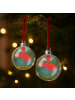 Mr. & Mrs. Panda Weihnachtsbaumschmuck Flamingo Yoga Design ohne... in Weiß