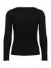 Kaffe Langarm-Shirt KAmary Regular fit in Black Deep
