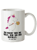 Mr. & Mrs. Panda XL Tasse Einhorn Künstler mit Spruch in Weiß