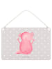 Mr. & Mrs. Panda Wandtafel Axolotl Hurra ohne Spruch in Grau Pastell
