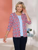 Sieh an! 2-in-1-Shirt in dunkelblau-rot-bedruckt