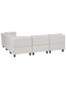 Beliani 5-tlg Ecksofa UNSTAD in Beige/Schwarz