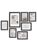 GIFTDECOR Bilderrahmen MURAL für 7 Fotos in Schwarz, (B) 35 x (H) 6 x (L) 25 cm