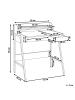 Beliani Schreibtisch BROXTON in Weiß - (W) 77 x (H) 89 x (L) 46 cm