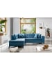 MF Design Lenny Recamiere Links in Blau -  (L) 210 x (B) 260 x (H) 93 cm