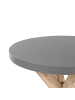 Beliani 9-tlg Gartentisch Set OLBIA in Grau/Beige/Braun