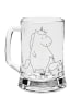 Mr. & Mrs. Panda Gravur Bierkrug Einhorn Teddy ohne Spruch in Transparent
