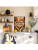 Mr. & Mrs. Panda Poster Herz ausdrucksstark Design mit Spruch in Weiß