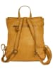 Samantha Look Rucksack echt Leder in gelb