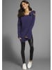 Laura Scott Longpullover in lila-melange