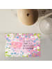 Mr. & Mrs. Panda Puzzle Einhorn Schwein mit Spruch in Rot Pastell