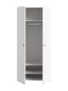 ebuy24 Kleiderschrank Darwin Weiß 80 x 51 cm